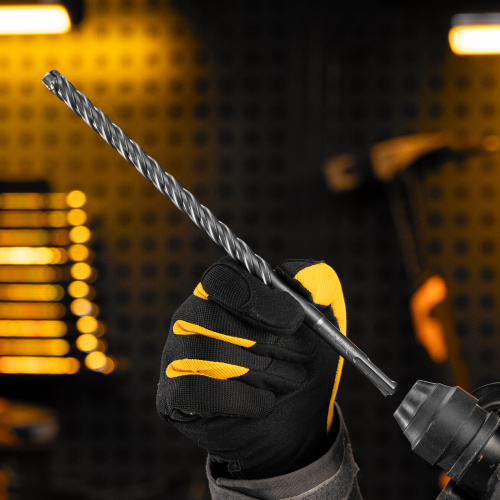 Бур по бетону, цельная крестовая пластина, 12x265 мм, SDS PLUS Denzel по ценам производителя в Екатеринбурге с доставкой по всей России