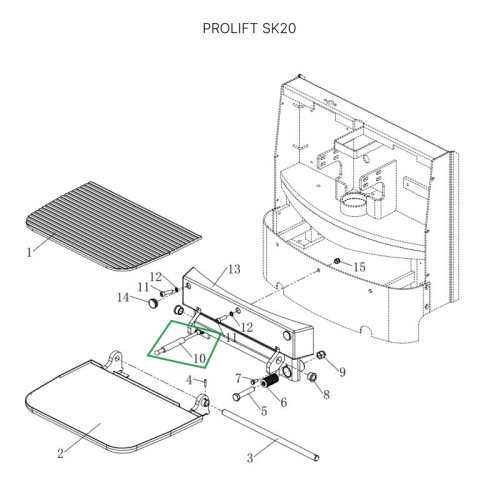 Амортизатор платформы оператора для штабелеров SDK, для тележек SK20 по ценам производителя в Екатеринбурге с доставкой по всей России