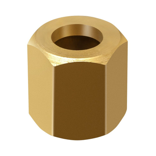 Гайка накидная М12х1,25, латунь по ценам производителя в Екатеринбурге с доставкой по всей России
