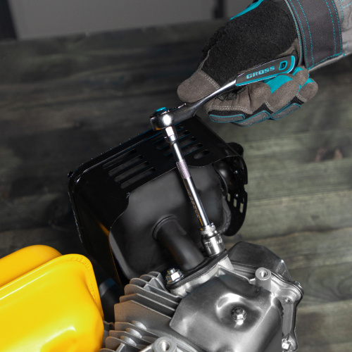 Набор торцевых головок, трещотка 120 зубьев, 1/4", CrV, 12 предметов Gross по ценам производителя в Екатеринбурге с доставкой по всей России