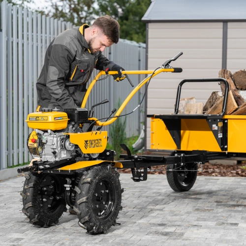 Мотоблок DPT-170S, 7 л.с., ремен.сцеп, фрез 3х4, ШОМ, передачи 2В/1Н Denzel по ценам производителя в Екатеринбурге с доставкой по всей России