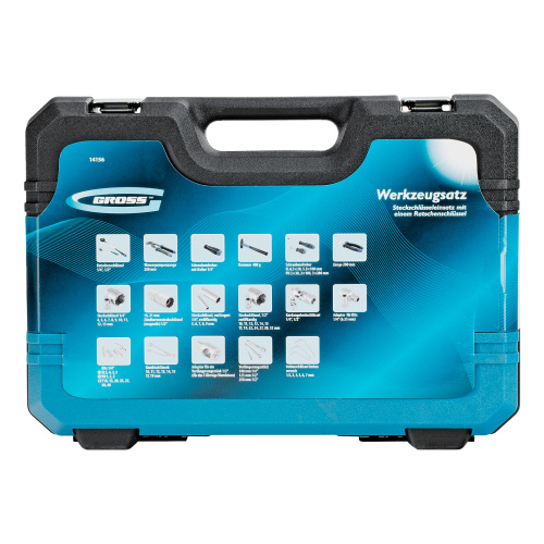 Набор инструментов, 1/4", 1/2", CrV, 120 зубьев, 76 предметов Gross по ценам производителя в Екатеринбурге с доставкой по всей России