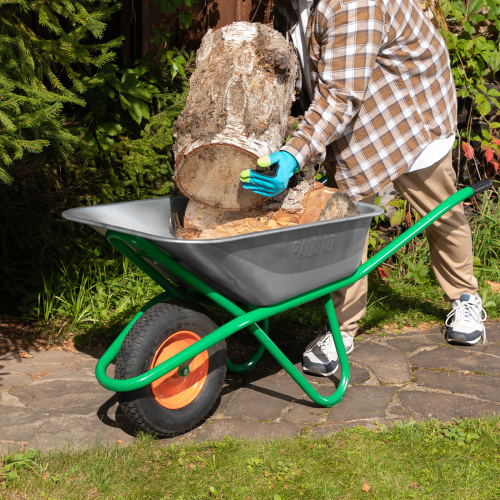 Тачка садово-строительная, усиленная, грузоподъемность 200 кг, объем 90 л Palisad по ценам производителя в Екатеринбурге с доставкой по всей России