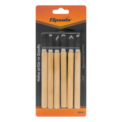 Набор резцов по дереву, 6 шт, Sparta по ценам производителя в Екатеринбурге с доставкой по всей России