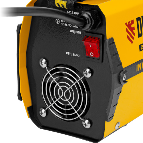 Аппарат инверторный дуговой сварки DS-230 Compact, 230 А, ПВ 70%, диаметр электрода 1.6-5 мм Denzel по ценам производителя в Екатеринбурге с доставкой по всей России