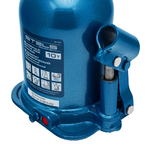 Домкрат гидравлический бутылочный телескопический, 10 т, подъем 180-430 мм Stels по ценам производителя в Екатеринбурге с доставкой по всей России