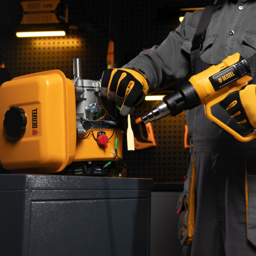 Фен технический HG-2000E, 2000 Вт, 2 режима, LCD дисплей Denzel по ценам производителя в Екатеринбурге с доставкой по всей России