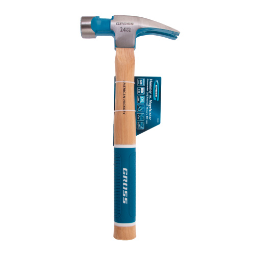 Молоток-гвоздодер, 680 г, угол 75, магнит, обрезиненная рукоятка AMERICAN HICKORY GROSS по ценам производителя в Екатеринбурге с доставкой по всей России