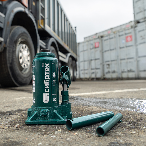 Домкрат гидравлический бутылочный, 8 т, 180-350 мм Сибртех по ценам производителя в Екатеринбурге с доставкой по всей России