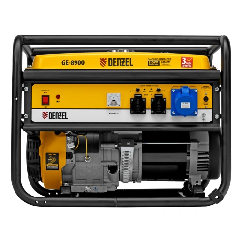 Генератор бензиновый GE 8900, 8.5 кВт, 220 В/50 Гц, 25 л, ручной старт Denzel по ценам производителя в Екатеринбурге с доставкой по всей России