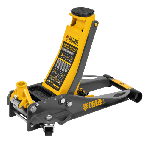 Домкрат гидравлический подкатной, 3 т, 75-500 мм, быстрый подъем, низкий подхват, проф. Denzel по ценам производителя в Екатеринбурге с доставкой по всей России