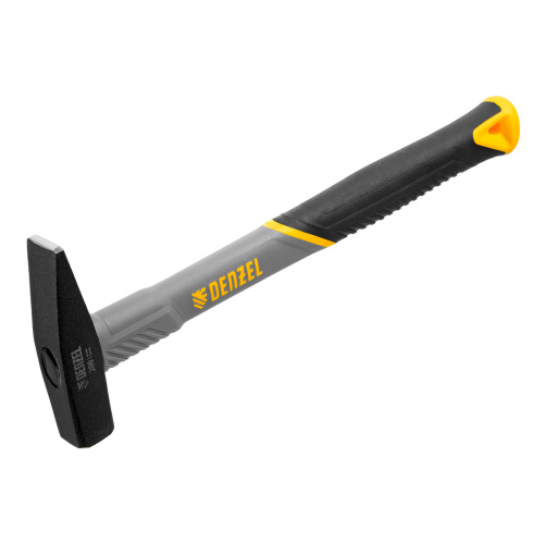 Молоток слесарный, 200 г, кованый, фибергласовая рукоятка c TPR покрытием Denzel по ценам производителя в Екатеринбурге с доставкой по всей России