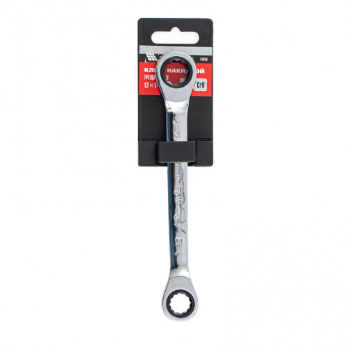 Ключ накидной трещоточный, 12 х 14мм, CrV, зеркальный хром Matrix по ценам производителя в Екатеринбурге с доставкой по всей России