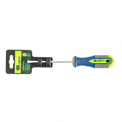 Отвертка, SL4 х 100 мм, CrV, трехкомпонентная рукоятка Сибртех по ценам производителя в Екатеринбурге с доставкой по всей России