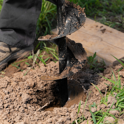 Шнек для грунта ER-150, диаметр 150 мм, длина 800 мм,соединение 20 мм, съемный нож Denzel по ценам производителя в Екатеринбурге с доставкой по всей России