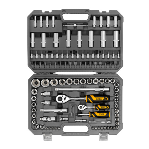 Набор инструментов, 1/2", 1/4", CrV, S2, пластиковый кейс, 109 предметов Denzel по ценам производителя в Екатеринбурге с доставкой по всей России