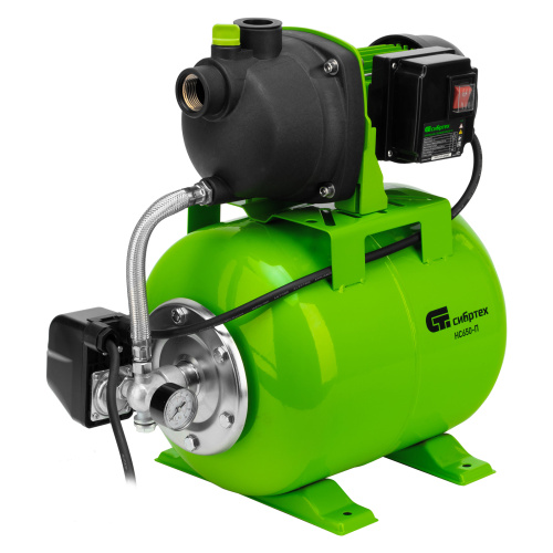 Насосная станция НС650-П, 650 Вт, напор 37 м, 3200 л/ч, ресивер 19 л Сибртех по ценам производителя в Екатеринбурге с доставкой по всей России