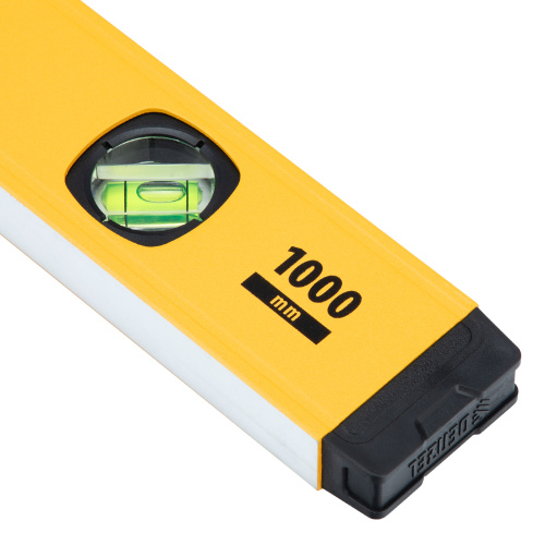 Уровень алюминиевый, магнит, фрезерованный, 3 глазка (1 зеркал.) 0,5 мм/м, 1000 мм Denzel по ценам производителя в Екатеринбурге с доставкой по всей России