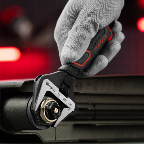 Ключ разводной, тонкие губки, фосфатированный, двухкомпонентная рукоятка, 150 мм, PRO Matrix по ценам производителя в Екатеринбурге с доставкой по всей России