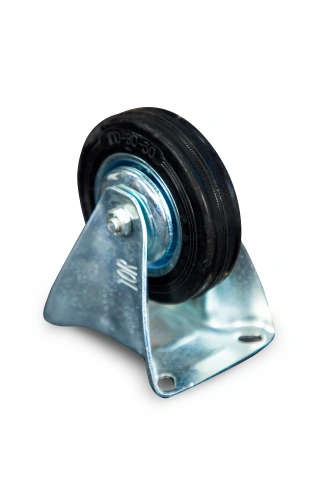 Колесо неповоротное резина FC 46 100 мм (N) по ценам производителя в Екатеринбурге с доставкой по всей России