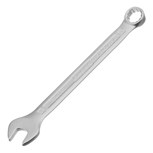 Ключ комбинированный 9 мм, CrV, холодный штамп Gross по ценам производителя в Екатеринбурге с доставкой по всей России