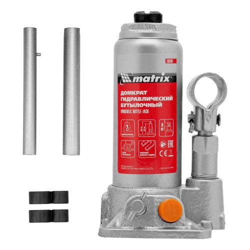 Домкрат гидравлический бутылочный, 2 т, h подъема 158-308 мм Matrix по ценам производителя в Екатеринбурге с доставкой по всей России