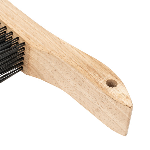 Щетка зачистная шестирядная, закаленная прямая проволока с деревянной ручкой Сибртех по ценам производителя в Екатеринбурге с доставкой по всей России