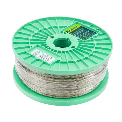 Трос металлополимерный прозрачный ПР-4.0, толщина 4.0 мм, катушка 100 метров Сибртех по ценам производителя в Екатеринбурге с доставкой по всей России