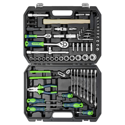 Набор инструментов, 1/2", 1/4", пластиковый кейс 76 предметов Сибртех по ценам производителя в Екатеринбурге с доставкой по всей России