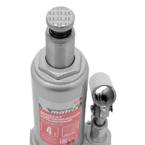 Домкрат гидравлический бутылочный, 4 т, высота подъема 194-372 мм, в пластиковый кейсе Matrix по ценам производителя в Екатеринбурге с доставкой по всей России