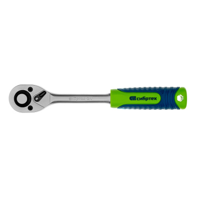 Ключ-трещотка 1/2", 45 зубьев, с быстрым сбросом, матовый хром Сибртех по ценам производителя в Екатеринбурге с доставкой по всей России