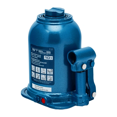 Домкрат гидравлический бутылочный телескопический, 10 т, подъем 180-430 мм Stels по ценам производителя в Екатеринбурге с доставкой по всей России