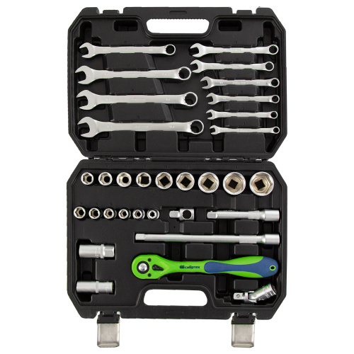 Набор инструментов 32 предмета, CrV, 1/2" Сибртех по ценам производителя в Екатеринбурге с доставкой по всей России