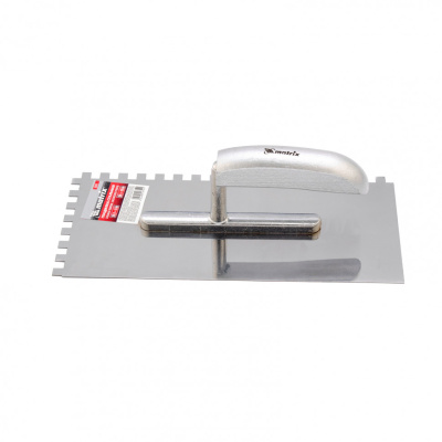 Гладилка из нержавеющей стали, 280 x 130 мм, деревянная ручка, зуб 8 x 8 мм Matrix по ценам производителя в Екатеринбурге с доставкой по всей России