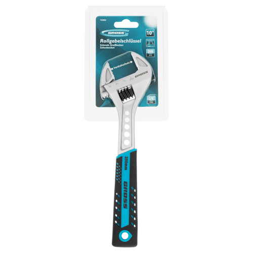 Ключ разводной, 250 мм, CrV, двухкомпонентная ручка Gross по ценам производителя в Екатеринбурге с доставкой по всей России