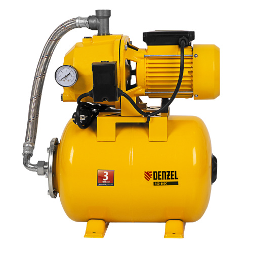 Насосная станция эжекторная PSD800C, 800 Вт, 2400 л/ч, ресивер 24 л, всасывание 20 м Denzel по ценам производителя в Екатеринбурге с доставкой по всей России