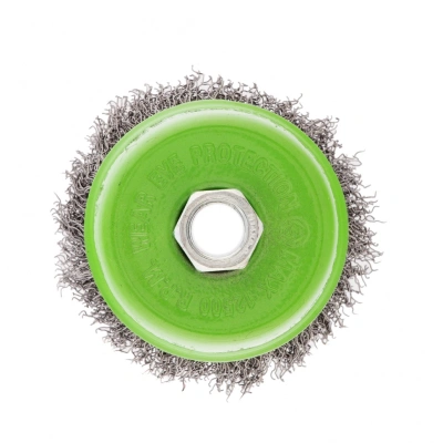 Щетка для УШМ, 75 мм, М14, "чашка", витая проволока 0.3 мм Сибртех по ценам производителя в Екатеринбурге с доставкой по всей России