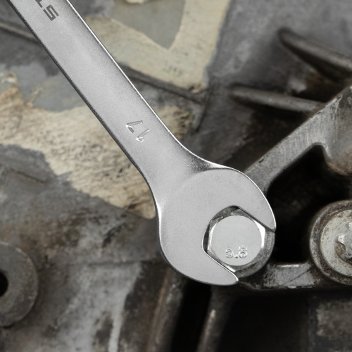 Ключ комбинированный, 17 мм, CrV, матовый хром Stels по ценам производителя в Екатеринбурге с доставкой по всей России