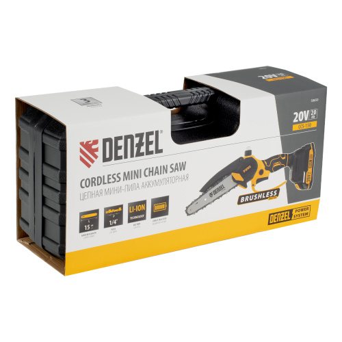 Цепная мини-пила аккумуляторная бесщет., CCS-150, шина 150 мм, Li-Ion, 20 В Denzel по ценам производителя в Екатеринбурге с доставкой по всей России