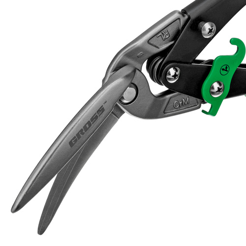 Ножницы по металлу "Piranha", 270 мм, прямой и правый проходной рез, сталь СrMo, двухкомпонентные рукоятки Gross по ценам производителя в Екатеринбурге с доставкой по всей России