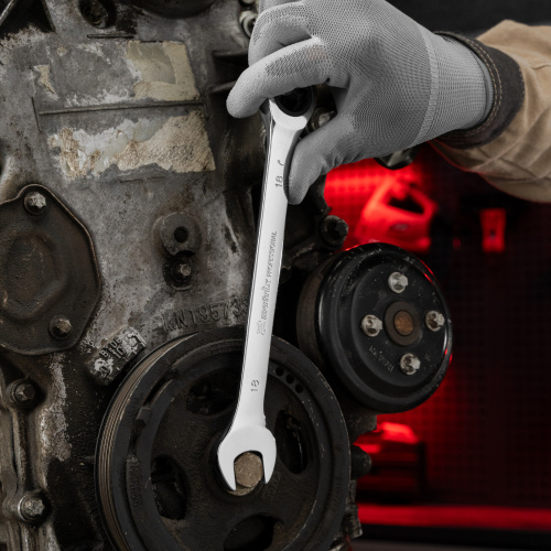 Ключ комбинированный трещоточный, 18 мм, CrV, зеркальный хром Matrix Professional по ценам производителя в Екатеринбурге с доставкой по всей России