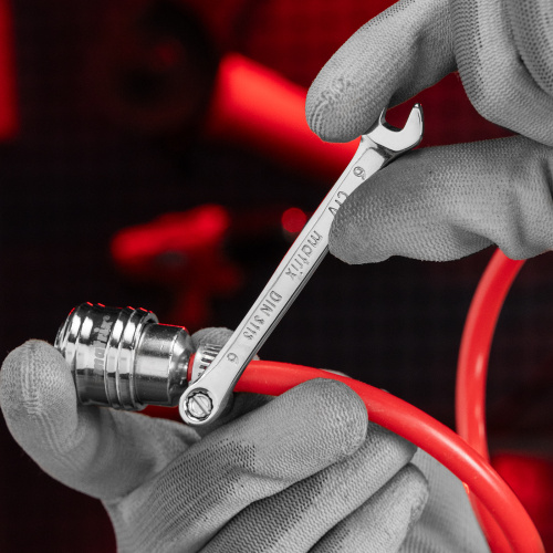 Ключ комбинированный, 6 мм, CrV, полированный хром Matrix по ценам производителя в Екатеринбурге с доставкой по всей России