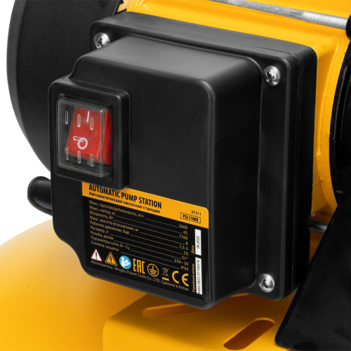 Насосная станция PSL1100X, 1100 Вт, 3600 л/ч, ресивер 50 л, подъем 45 м, нержавейка Denzel по ценам производителя в Екатеринбурге с доставкой по всей России