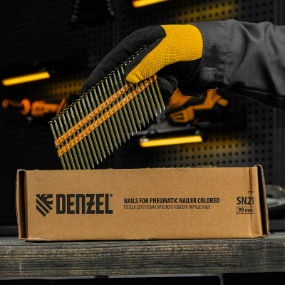 Гвозди для пнев. нейлера (крашен.) длина - 90 мм, диам. - 3,05 мм, 2000 шт. Denzel по ценам производителя в Екатеринбурге с доставкой по всей России