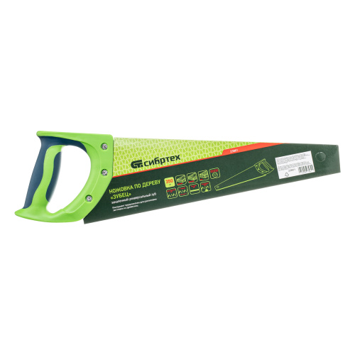 Ножовка по дереву "Зубец", 350 мм, 7-8 TPI, каленый зуб 2D, двухкомпонентная рукоятка Сибртех по ценам производителя в Екатеринбурге с доставкой по всей России