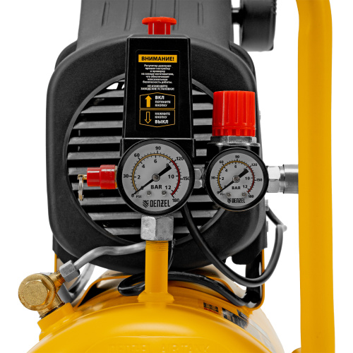 Компрессор воздушный DLC1300/24 безмасляный 1.3 кВт, 24 литра, 206 л/мин Denzel по ценам производителя в Екатеринбурге с доставкой по всей России
