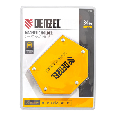 Фиксатор магнитный для сварочных работ усилие 75 LB, 30х45х60х75х90х135 град. Denzel по ценам производителя в Екатеринбурге с доставкой по всей России