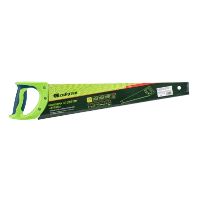 Ножовка по дереву "Зубец", 500 мм, 7-8 TPI, каленый зуб 3D, двухкомпонентная рукоятка Сибртех по ценам производителя в Екатеринбурге с доставкой по всей России