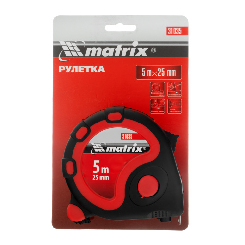 Рулетка Status 3 fixations,5 м х 25 мм,двухкомпонентный корпус,3 фиксации ленты Matrix по ценам производителя в Екатеринбурге с доставкой по всей России