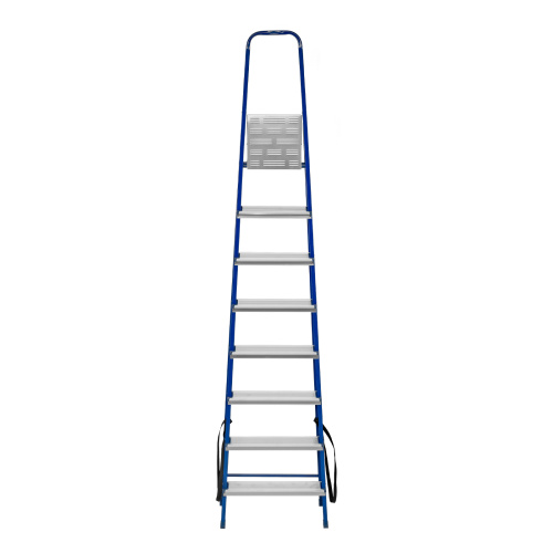 Стремянка, 8 ступеней, стальной профиль, алюминиевые ступени Сибртех по ценам производителя в Екатеринбурге с доставкой по всей России